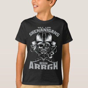 Camiseta fantasia de pirata de Halloween deixa as travessur
