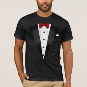 Camiseta Fantasia de Smoking Falso