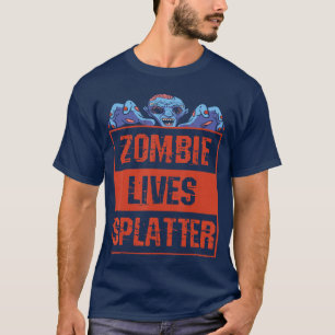 Camiseta Fantasia de terror adulto de Halloween Zumbi engra