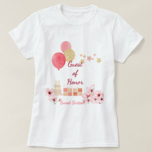 Camiseta Fantasia & Desejos Doce 16 Aniversário da Hóspede 