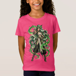 Camiseta Fantasia Deusa Serpente Esmeralda
