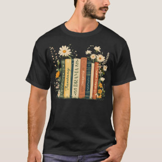 Camiseta Fantasia Drama Tragédia Livro Floral Sutil Anti-Tr