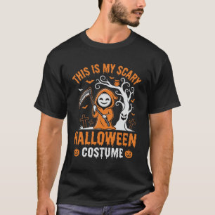 Camiseta Fantasia engraçada de Dia das Bruxas Ceifador Dese