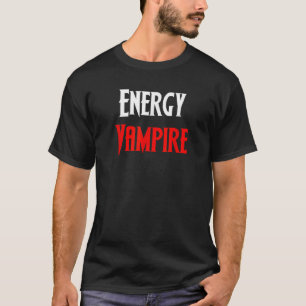 Camiseta Fantasia engraçada de vampiro de energia no Hallow