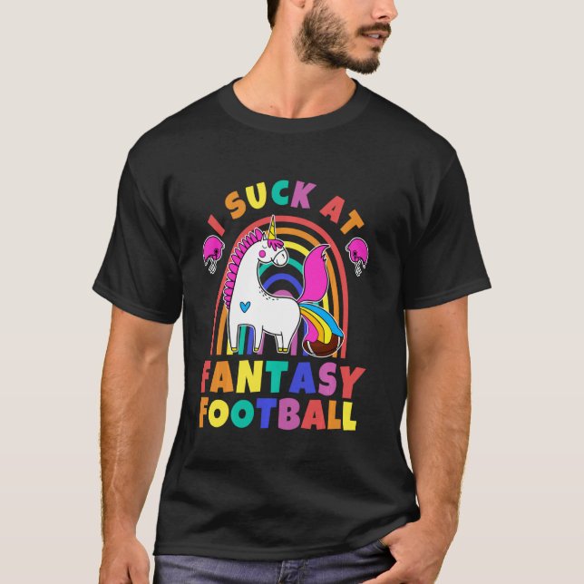 Camiseta Fantasia Envergonhada Futebol Rainbow Poop Unicorn (Frente)