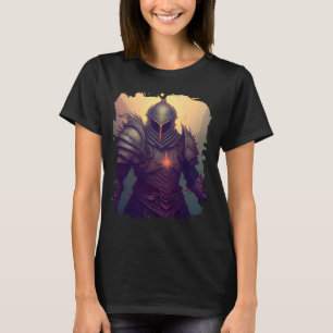 Camiseta Fantasia Epic em Segundo Plano cavaleiro um herói 