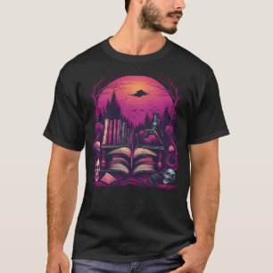Camiseta Fantasia Escura Surrealismo Encontra Filmes Horror