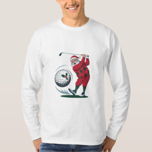 Camiseta Fantasia Fantasma Golf Tocando Papai Noel