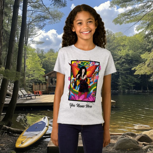 Camiseta Fantasia Gótica Azul Mística Fada Dragão (Criador carregado)