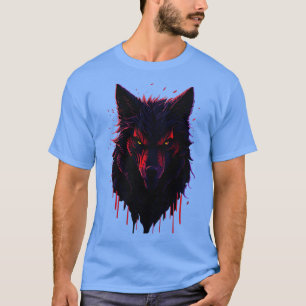 Camiseta Fantasia Mágica Escura Intrai O Lobo Face T Design