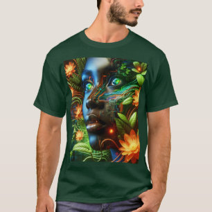 Camiseta Fantasia Menina Laranja Verde Fofa