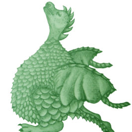 Camiseta fantasia mítica criatura doce dragão verde