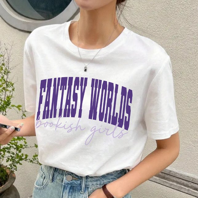 Camiseta Fantasia mundos Bookings Raparigas de Volta à Cami (fantasy worlds shirt, bookish girls sweatshirt, book club gift, reader shirt, back to school shirt)