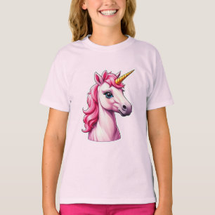 Camiseta Fantasia Rosa Unicorn