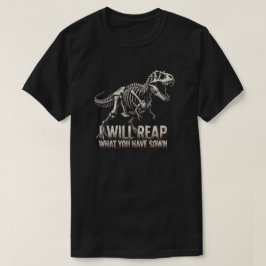 Camiseta Fantasia Sombria Esqueleto T-Rex