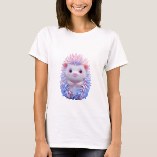 Camiseta Fantasia Sonho Pastelouriço Rosa Azul Mulheres