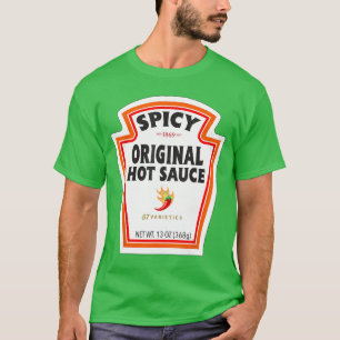 Camiseta Fantasias Combinadas de Halloween Garrafa de Molho