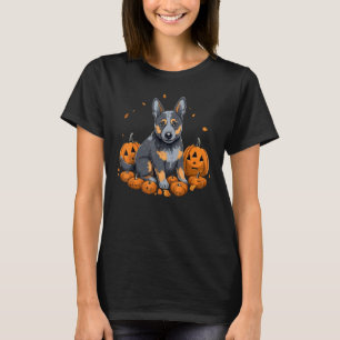Camiseta Fantasias de abóbora Blue Heeler Cão de Gado Austr