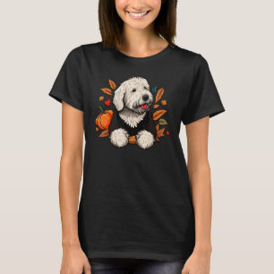 Camiseta Fantasias de abóbora Old English Sheepdog em Bobta