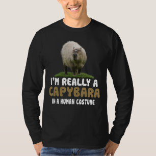 Camiseta Fantasias De Capivara Meninas Rapazes Senhoras Roe