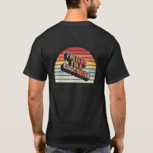 Camiseta Fantasias de crocodilo retrô vintage fácil fingir