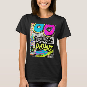 Camiseta Fantasias de Donut Graffiti Pop Crianças Mulheres