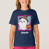 Fantasias de Fantasma de Halloween com Texto Perso