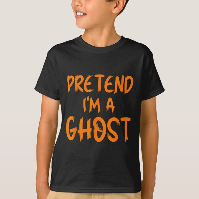 Camiseta Fantasias de fantasma engraçadas para crianças pre (Frente)