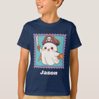 Fantasias de Fantasma Pirata de Halloween com Text