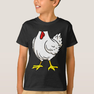 Camiseta Fantasias de Frango Engraçadas Animais de Fazenda 