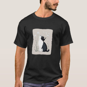 Camiseta Fantasias de Gato Sementes de Dente-de-Leão Fofas