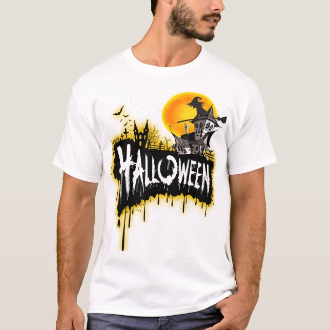 Camiseta fantasias de halloween (Frente)