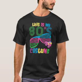 Camiseta Fantasias de Halloween anos 80 óculos de sol cores
