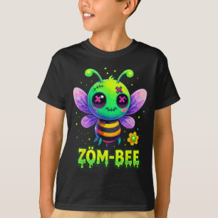 Camiseta Fantasias de Halloween da Baby Bee Zumbi Zom-Bee A