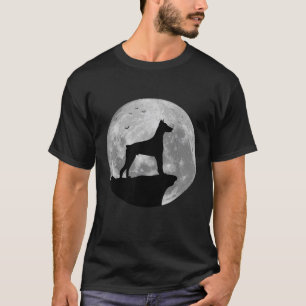 Camiseta Fantasias de Halloween da Silhueta do Dobermann na