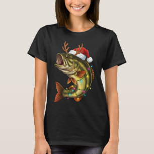 Camiseta Fantasias de Halloween de Esqueleto Pescando para