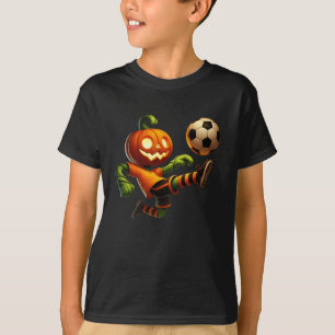 Camiseta Fantasias de Halloween de Futebol com Rosto de Abó