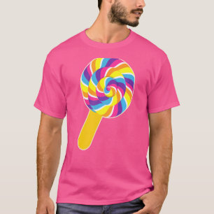 Camiseta Fantasias de Halloween de Pirulito de Arco-íris
