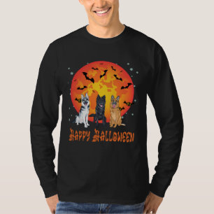 Camiseta Fantasias de Halloween do Pastor Alemão para Homen