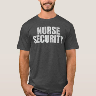 Camiseta Fantasias de Halloween Enfermeira Segurança ou Tra