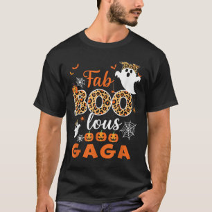 Camiseta Fantasias de Halloween Fofos Leopardo Boo Gaga Ass