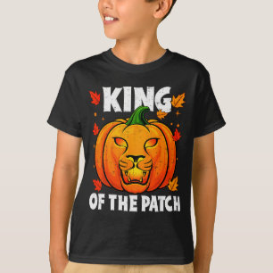 Camiseta Fantasias de Halloween Leão Rei da Abóbora do Reme
