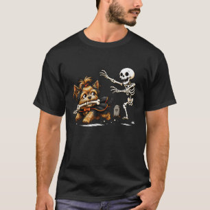 Camiseta Fantasias de Halloween para Amantes de Cães Yorkie