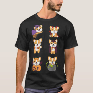 Camiseta Fantasias de Halloween para Corgi Cães de Hallowee