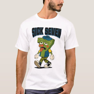 Camiseta Fantasias de Halloween Sick Seven 67 para Pop Tend