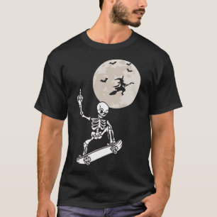 Camiseta Fantasias de Halloween Skateboard Menino Skate Mas