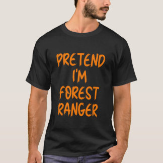 Camiseta Fantasias de Halloween Sou um Guarda Florestal Pre