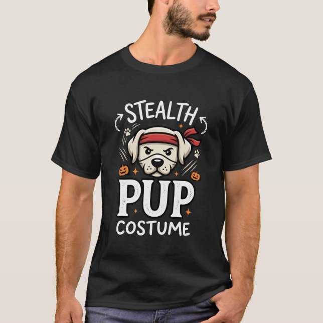 Camiseta Fantasias de Ninja para Cães de Halloween (Frente)