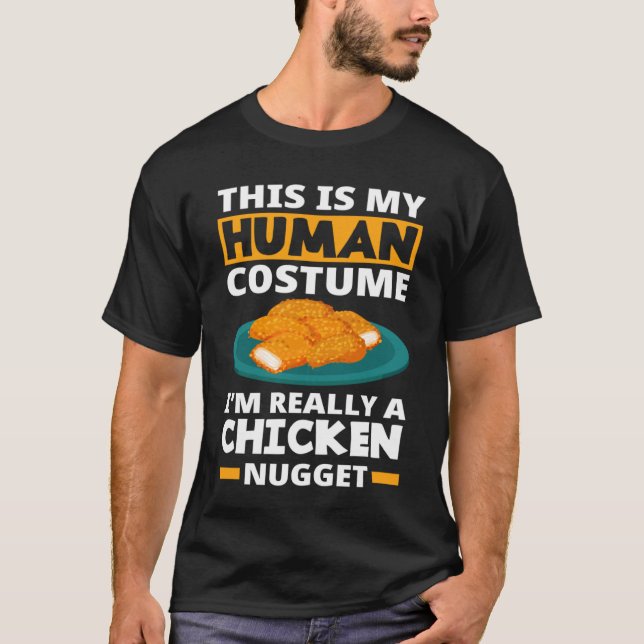 Camiseta Fantasias de Nuggets de Frango Nuggets de Frango (Frente)