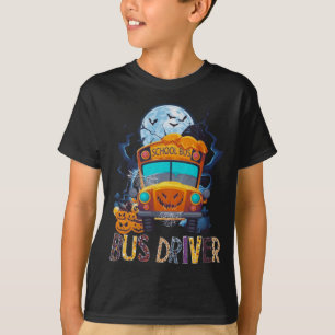 Camiseta Fantasias de ônibus escolar de motorista de ônibus